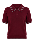 Gebreide Polo Dames Korte Mouw