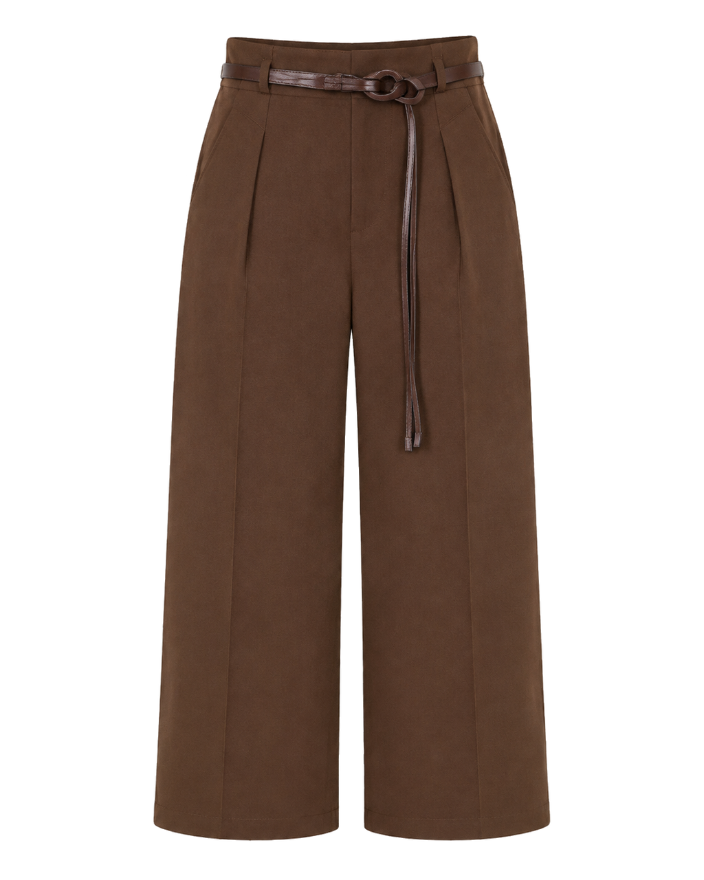 Culotte met ceintuur, bruin #brown #bruin