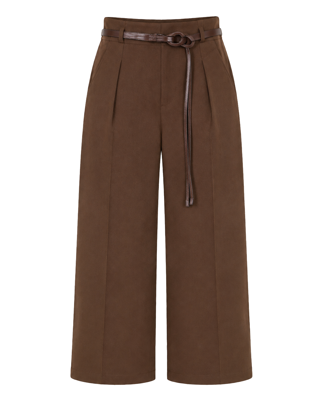 Culotte met ceintuur, bruin #brown #bruin