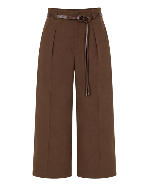 Culotte met ceintuur, bruin #brown #bruin