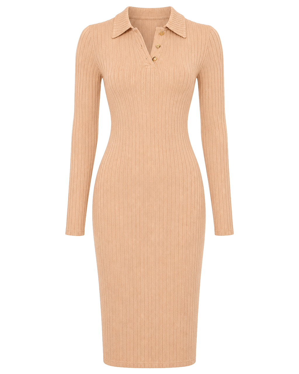 Polojurk Dames Geribd Gebreid