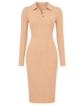 Polojurk Dames Geribd Gebreid