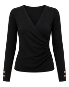 Overslagtop Dames Gedrapeerd