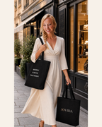 Model met Jovida premium tote zwart