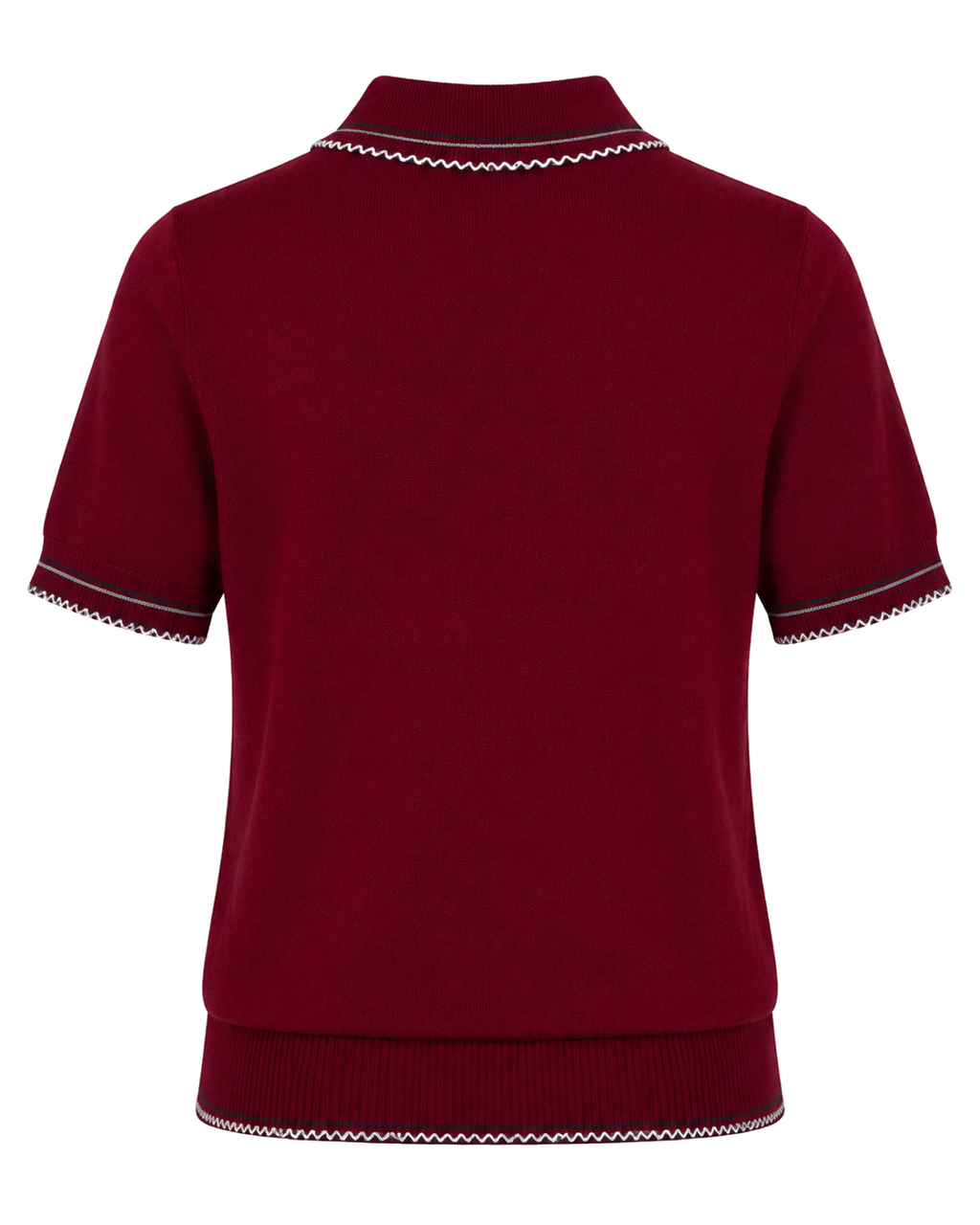 Gebreide Polo Dames Korte Mouw