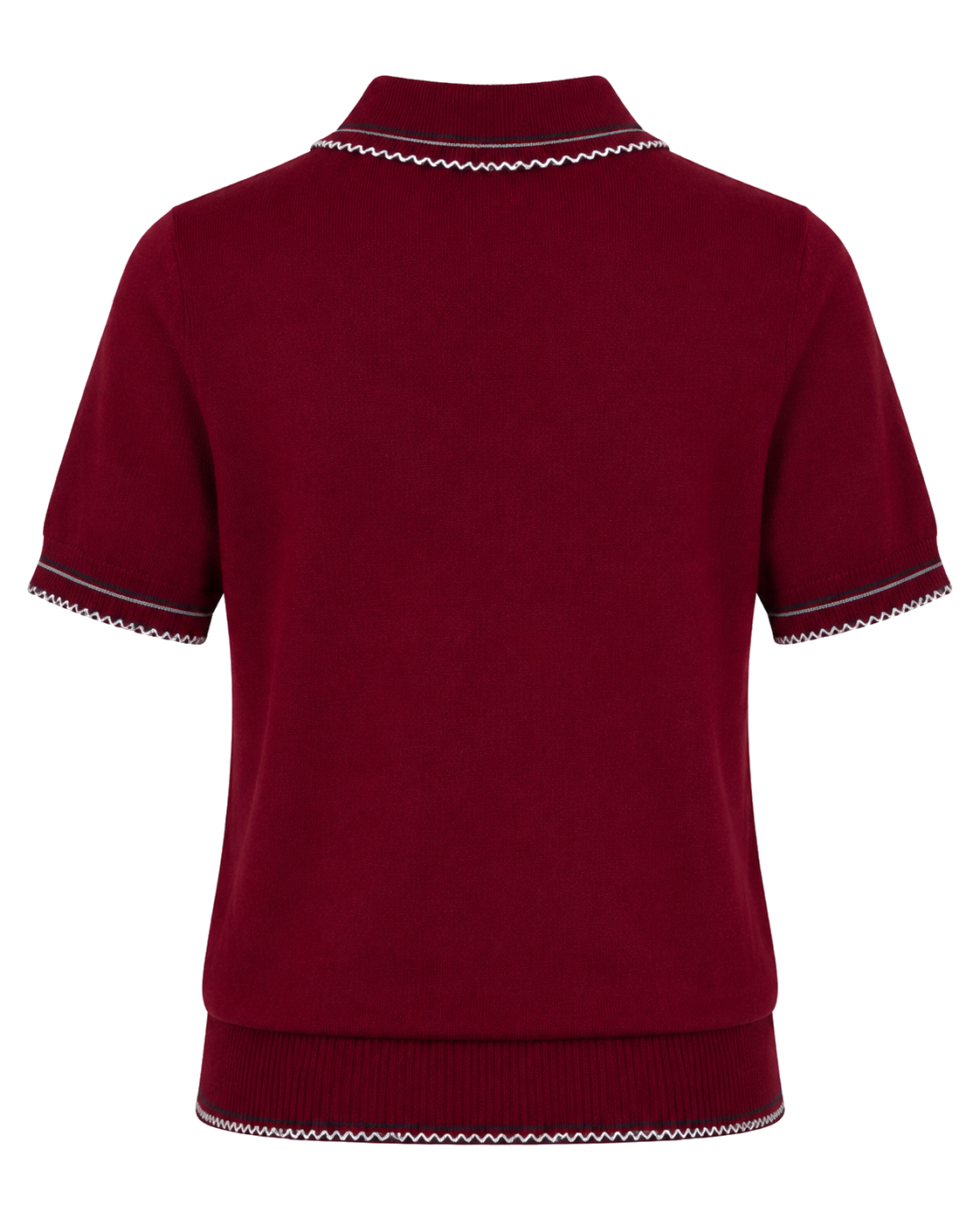 Gebreide Polo Dames Korte Mouw