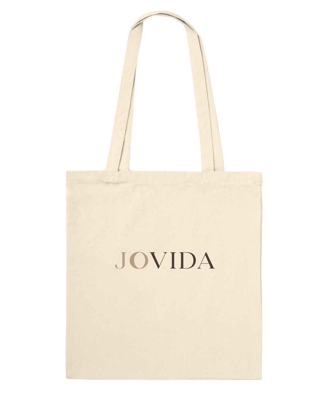 Jovida premium tote achterkant, naturel