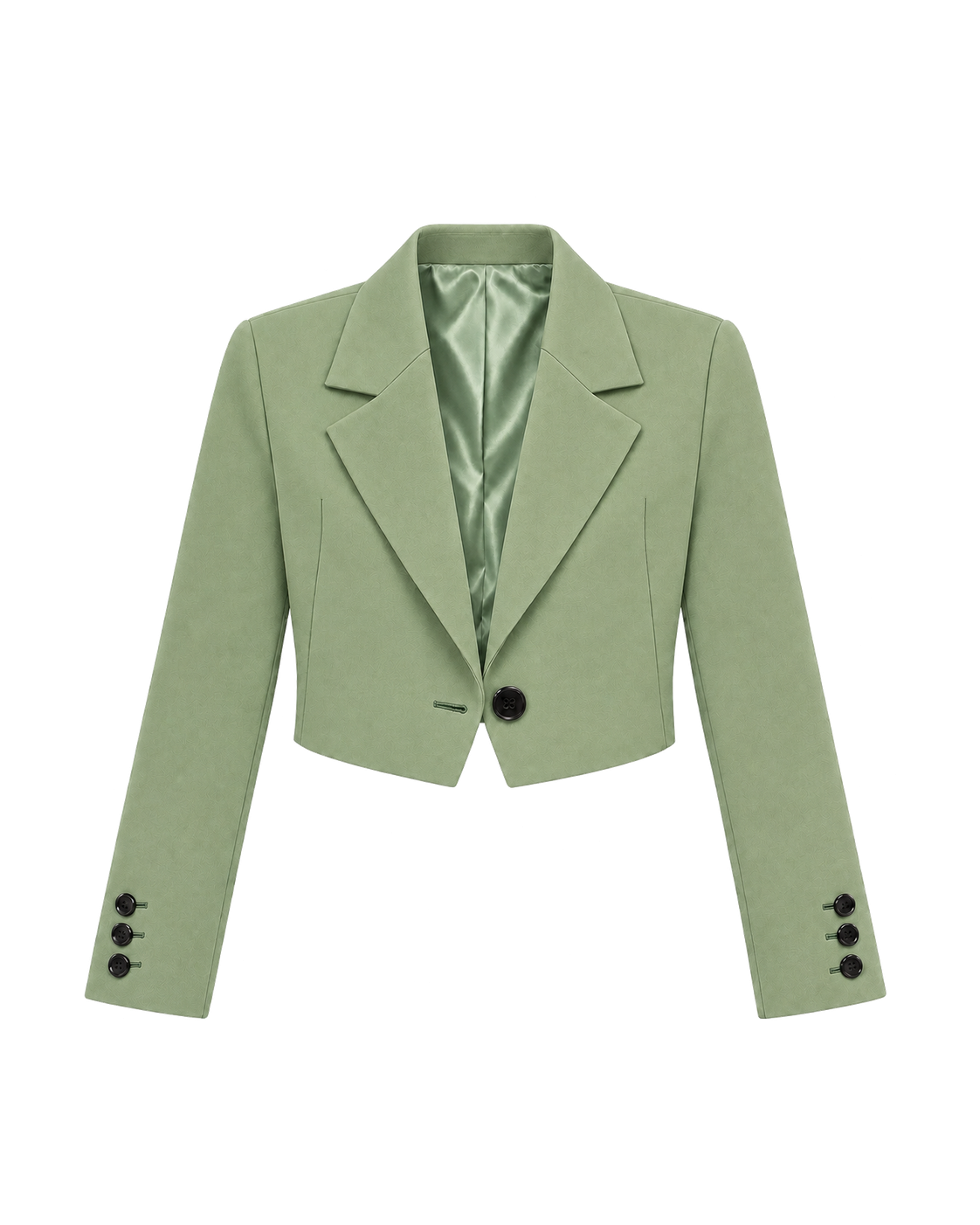 Korte blazer, donkergroen #dark-green #donkergroen