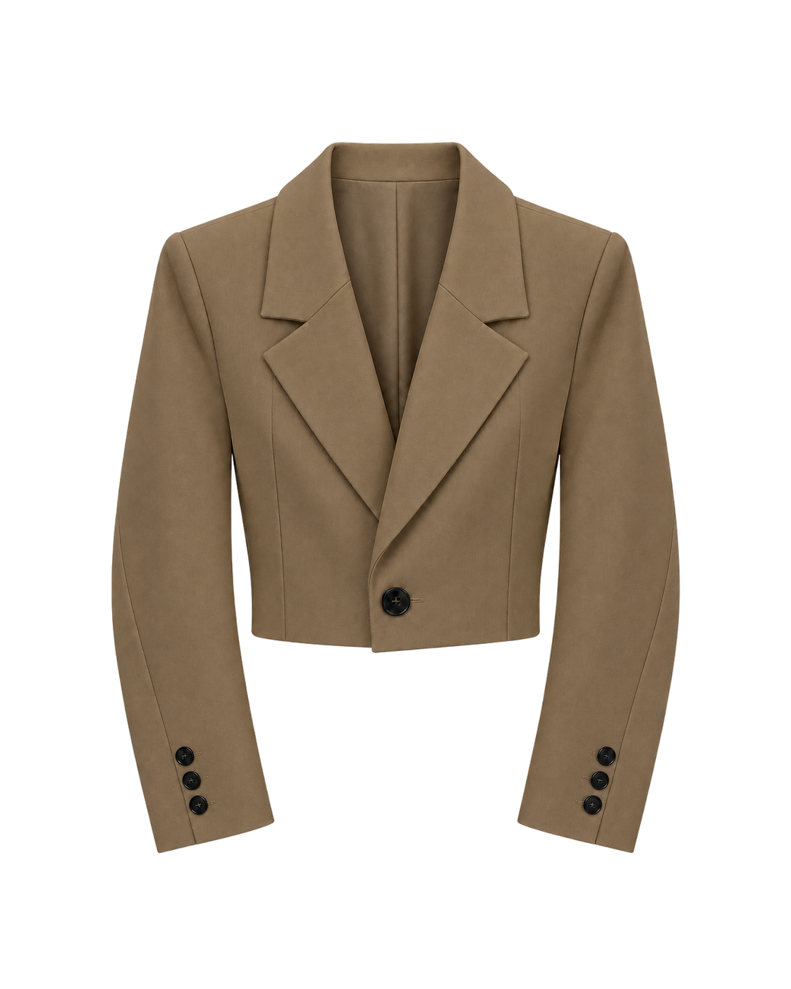 Korte blazer, koffiebruin #coffee #koffiebruin