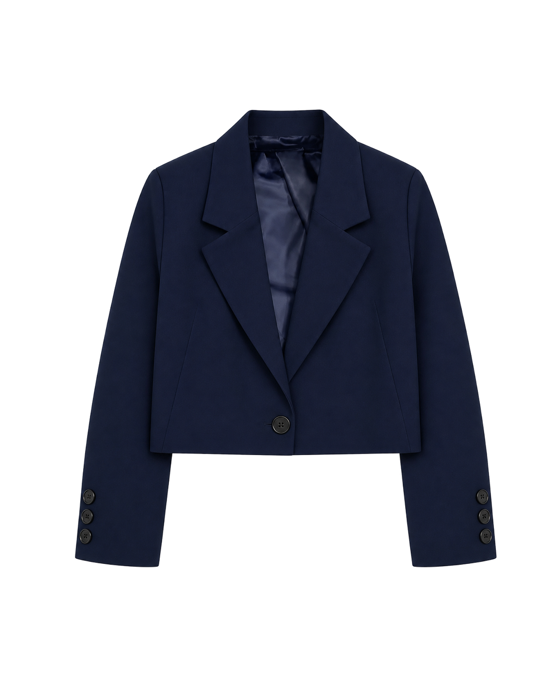 Korte blazer, marineblauw #navy #marineblauw