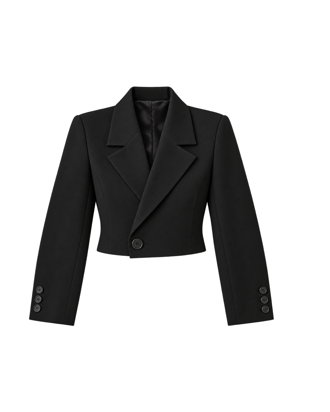 Korte blazer, zwart #black #zwart