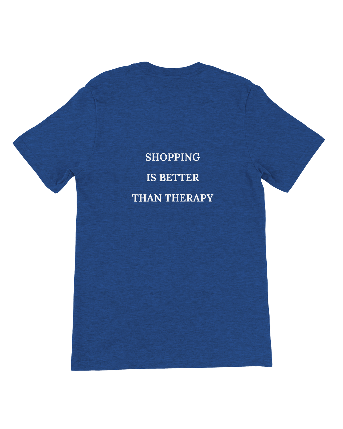 Jovida T-shirt met rugprint, koningsblauw #true-royal #koningsblauw