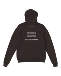 Jovida hoodie met slogan op de rug, donkerbruin #dark-chocolate #donkerbruin