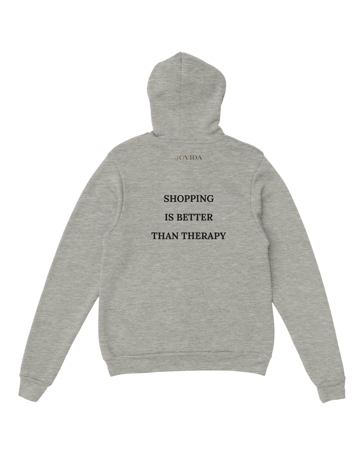 Jovida hoodie met slogan op de rug, asgrijs #ash #asgrijs