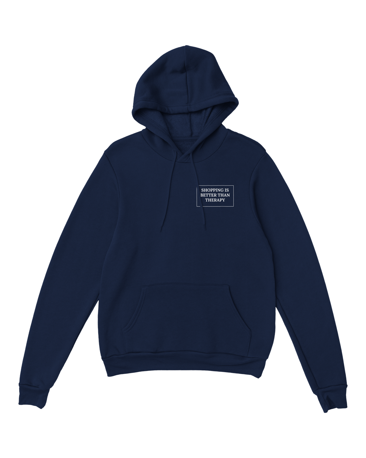 Jovida hoodie met borstprint, marineblauw #navy #marineblauw