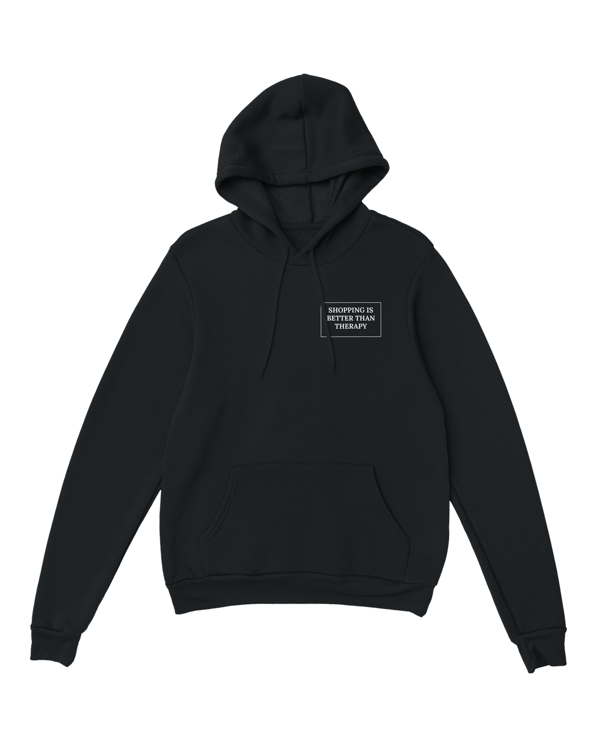 Jovida hoodie met borstprint, zwart #black #zwart