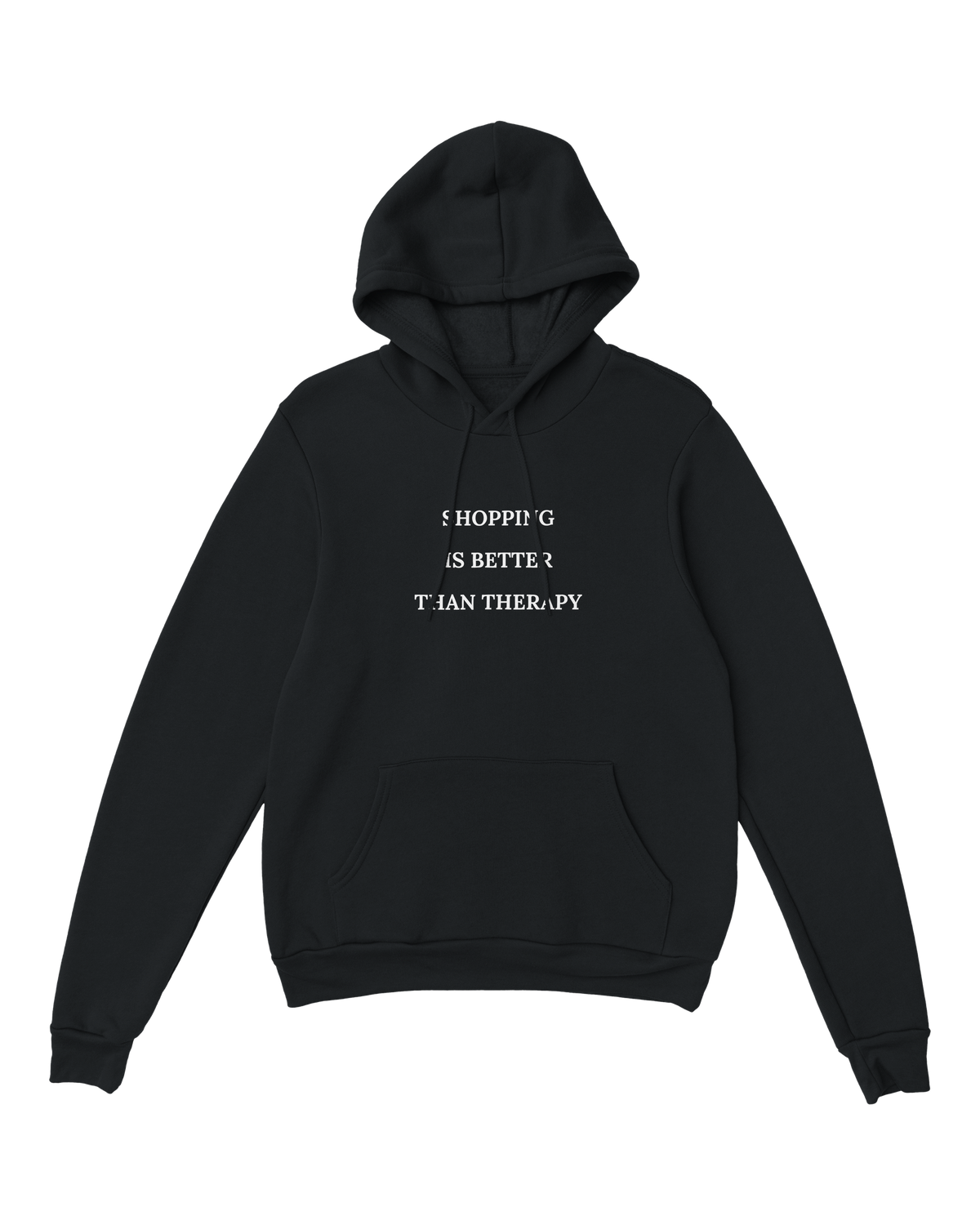 Jovida hoodie met print op de voorkant, zwart #black #zwart