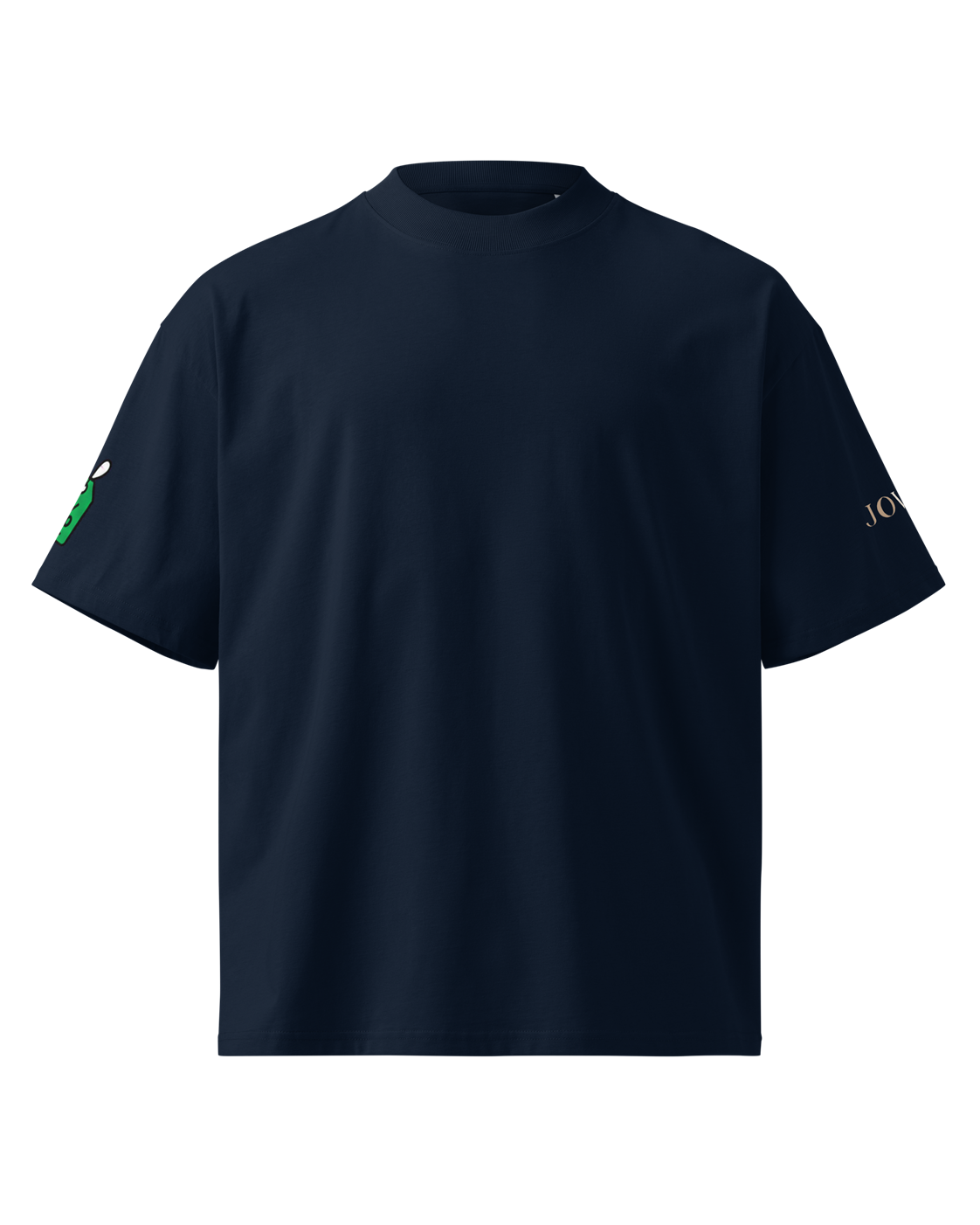 Oversized T-shirt met shopping-print, marineblauw #french-navy #marineblauw