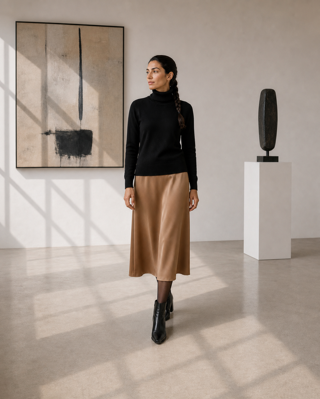 Coltrui basic slim fit, zwart — tweede aanzicht #black #zwart