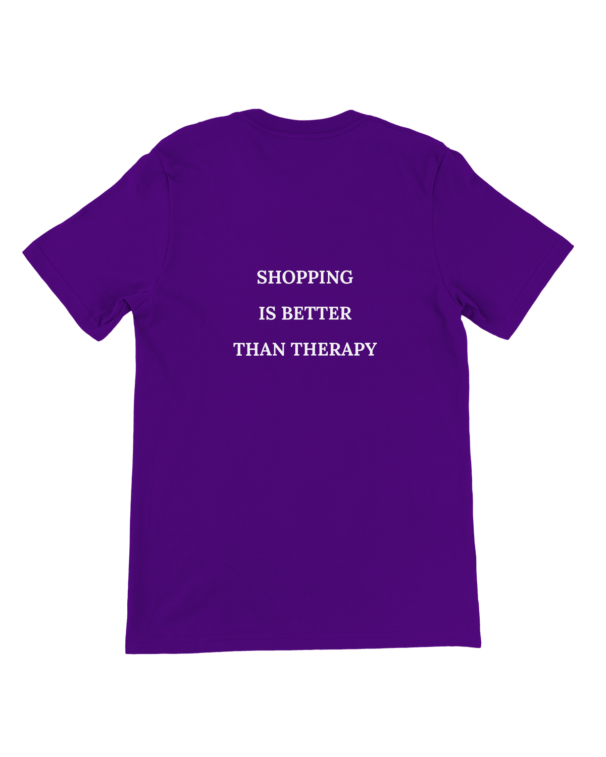 Jovida T-shirt met rugprint, paars #team-purple #paars