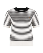 Gestreept T-shirt Dames Korte Mouw