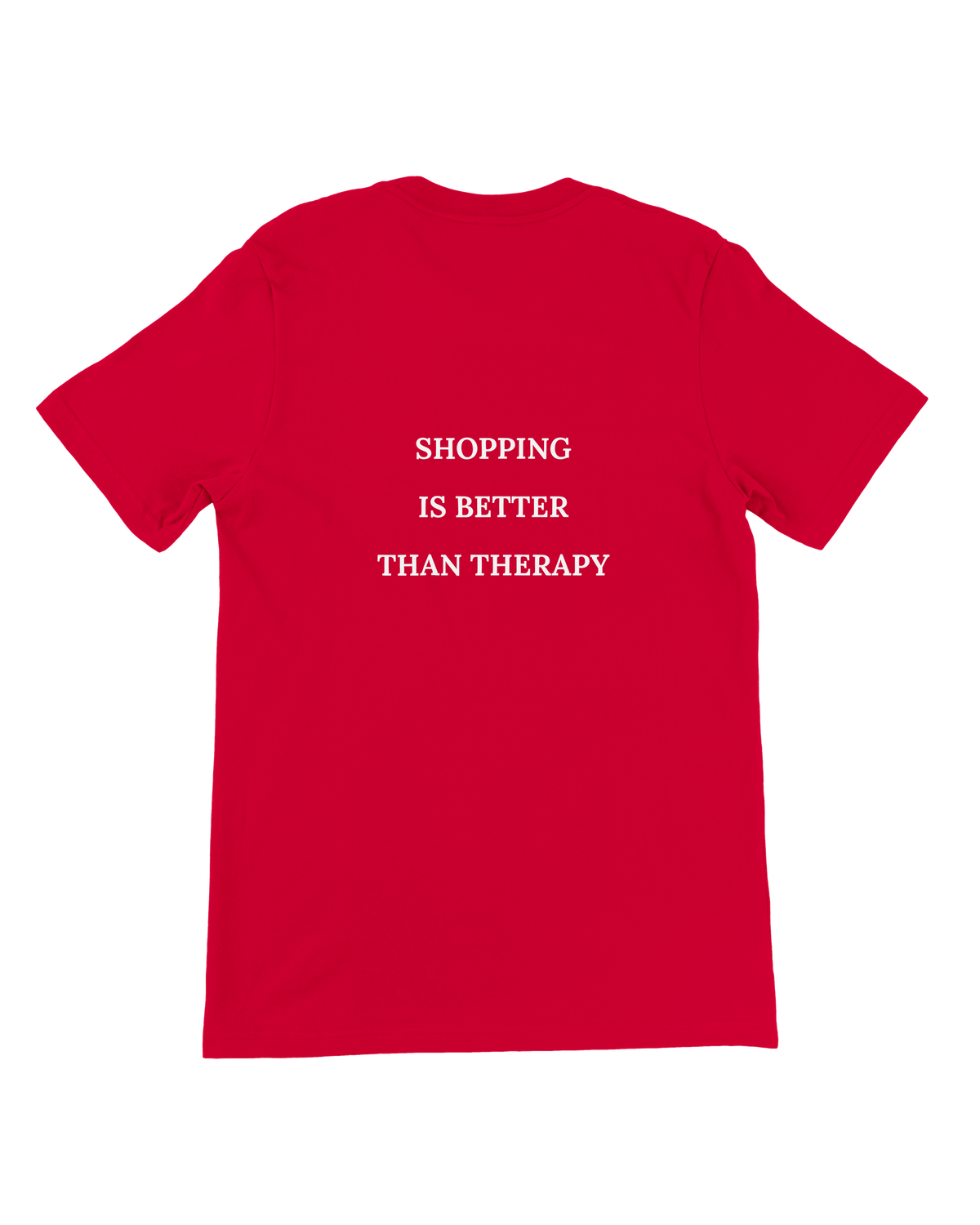 Jovida T-shirt met rugprint, rood #red #rood