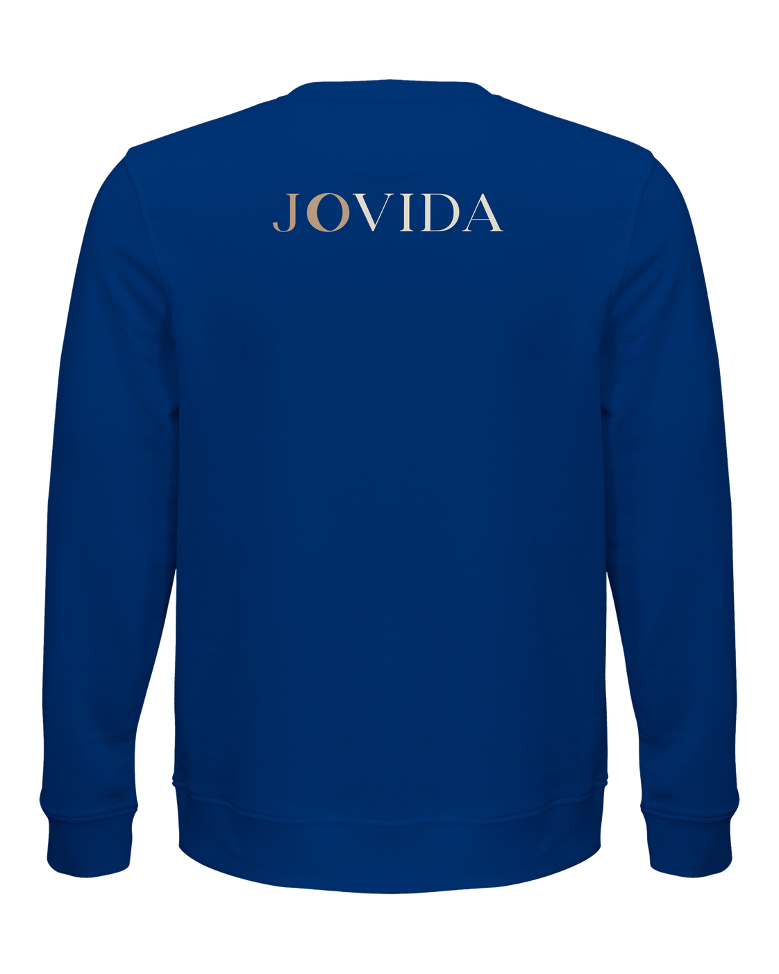 Jovida sweatshirt met hartjesprint, koningsblauw — achterkant #royal-blue #koningsblauw