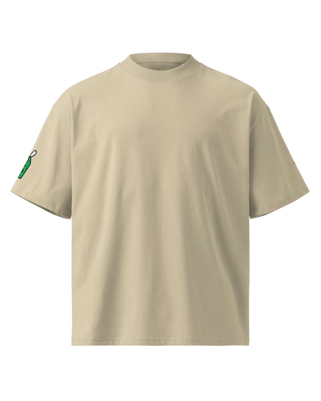 Oversized T-shirt met shopping-print, steengrijs #stone #steengrijs
