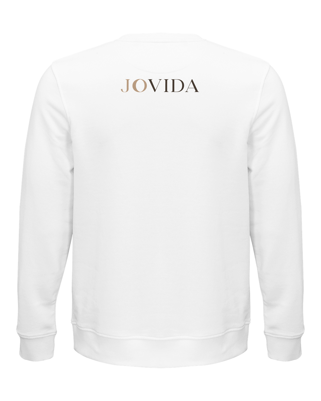 Jovida sweatshirt met hartjesprint, wit — achterkant #white #wit