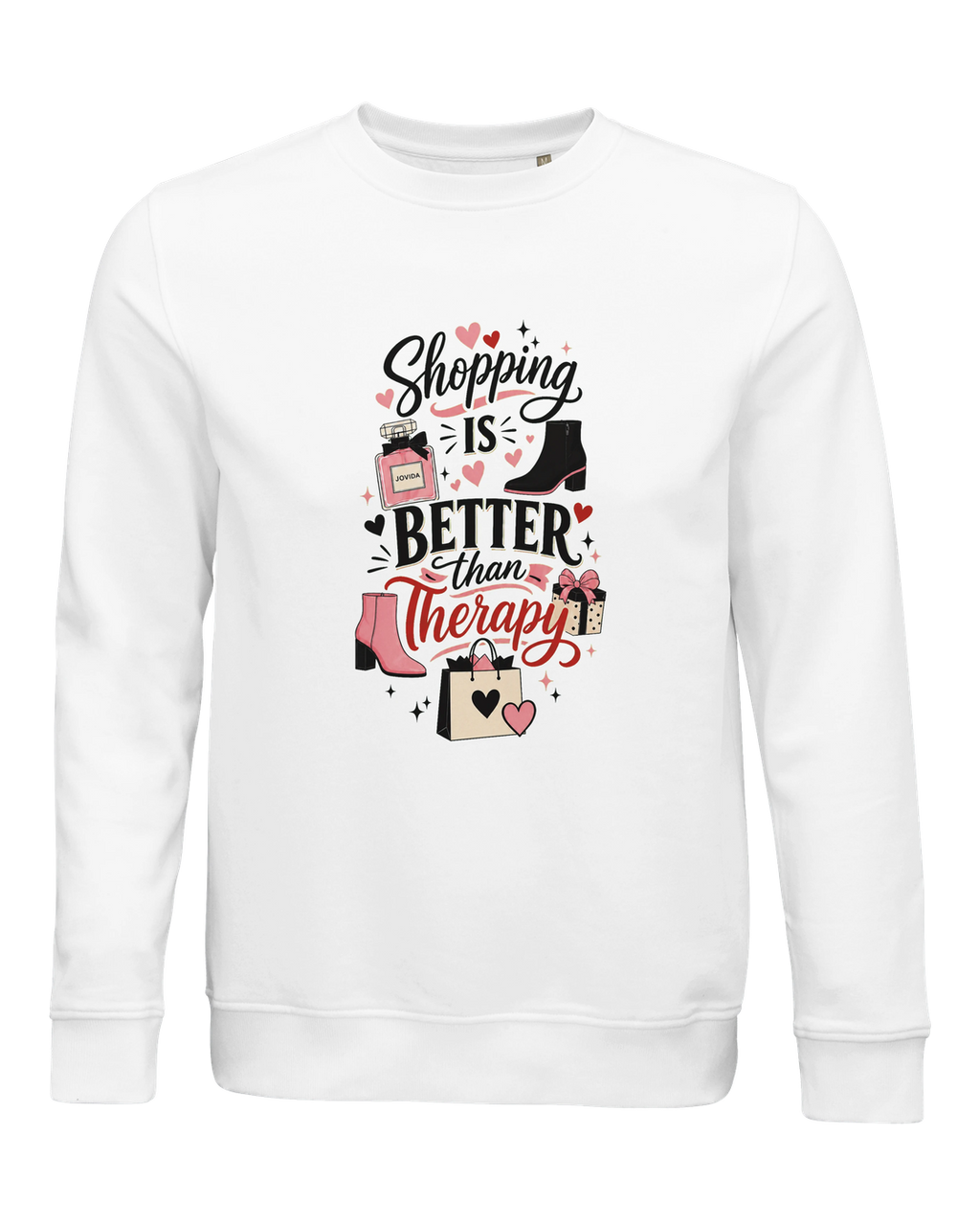 Jovida sweatshirt met hartjesprint, wit #white #wit