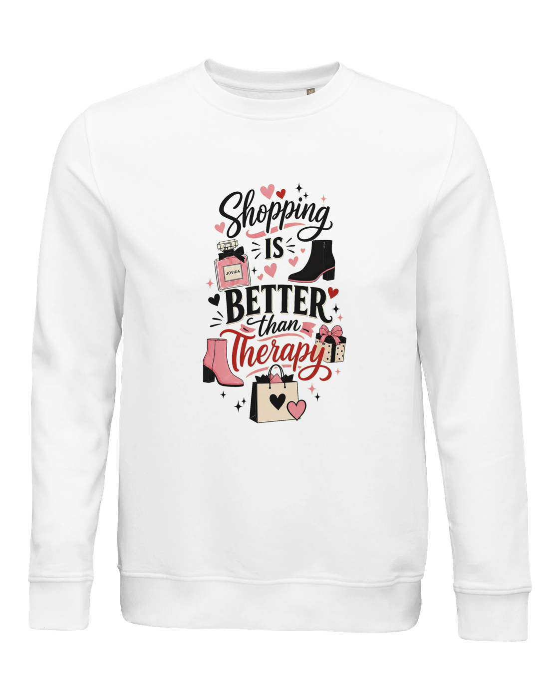 Jovida sweatshirt met hartjesprint, wit #white #wit