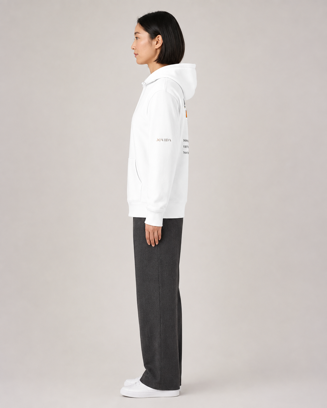 Hoodie Dames Oversized Rugprint Licht Shopping Is Better Than Therapy