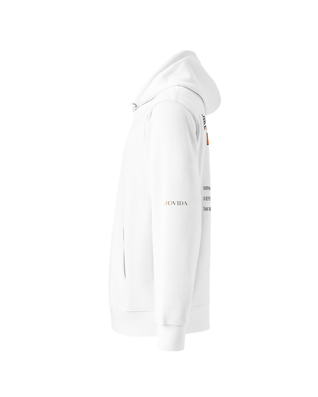 Hoodie Dames Oversized Rugprint Licht Shopping Is Better Than Therapy