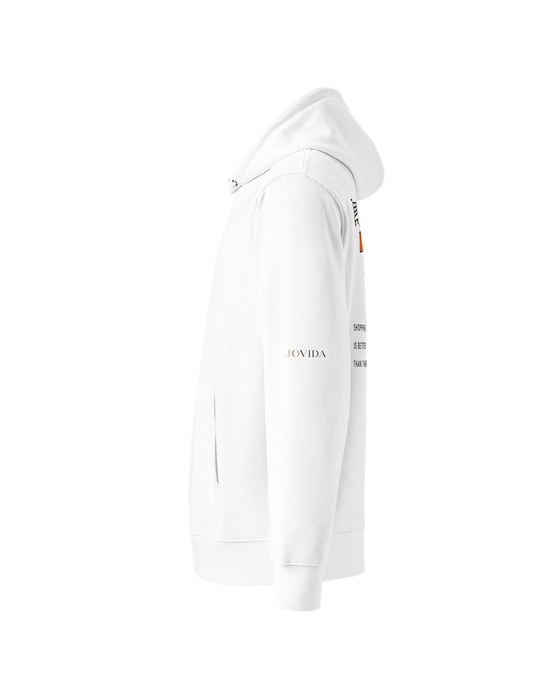 Hoodie Dames Oversized Rugprint Licht Shopping Is Better Than Therapy