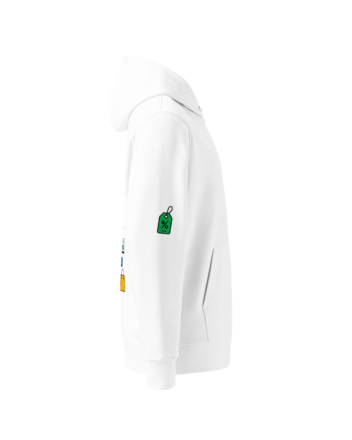 Hoodie Dames Oversized Rugprint Licht Shopping Is Better Than Therapy