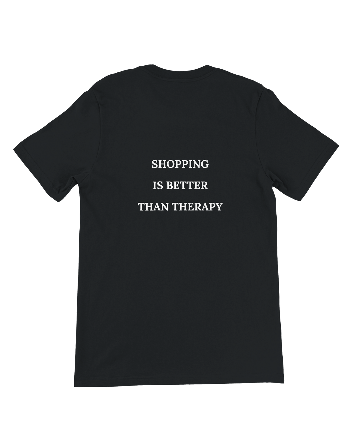 Jovida T-shirt met rugprint, zwart #black #zwart