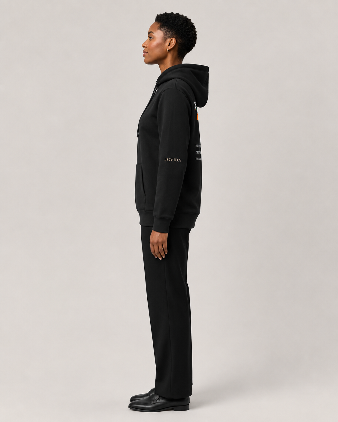Hoodie Dames Oversized Rugprint Donker Shopping Is Better Than Therapy