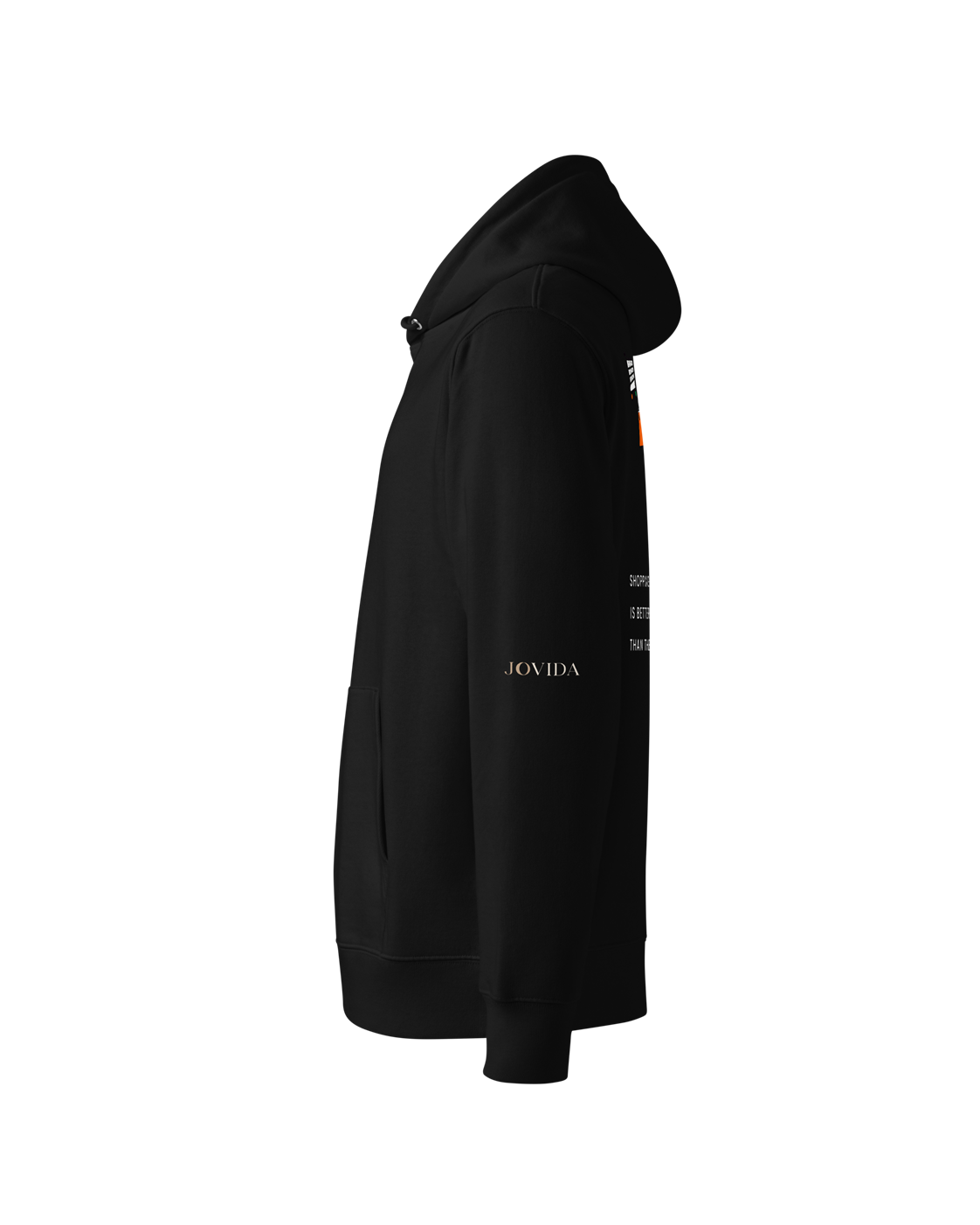 Hoodie Dames Oversized Rugprint Donker Shopping Is Better Than Therapy