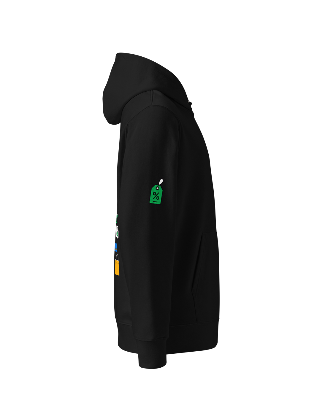 Hoodie Dames Oversized Rugprint Donker Shopping Is Better Than Therapy